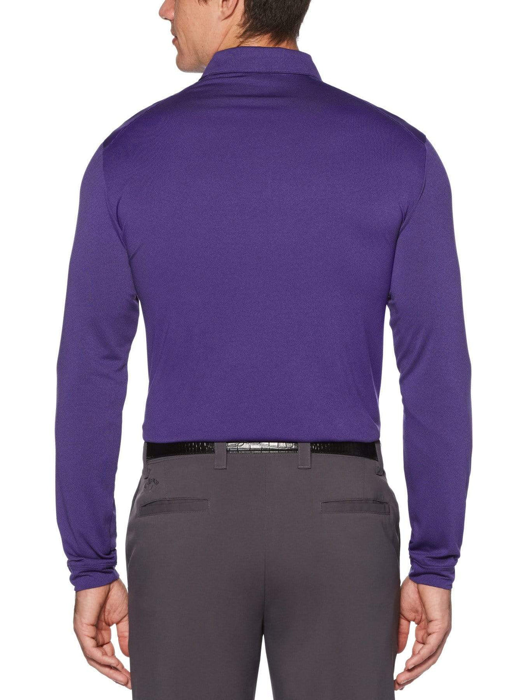 Men's Long Sleeve Knit Polo