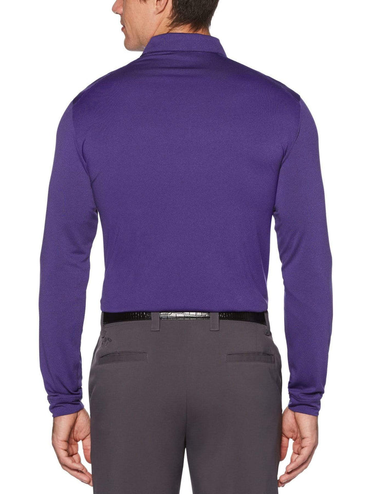 Men's Long Sleeve Knit Polo