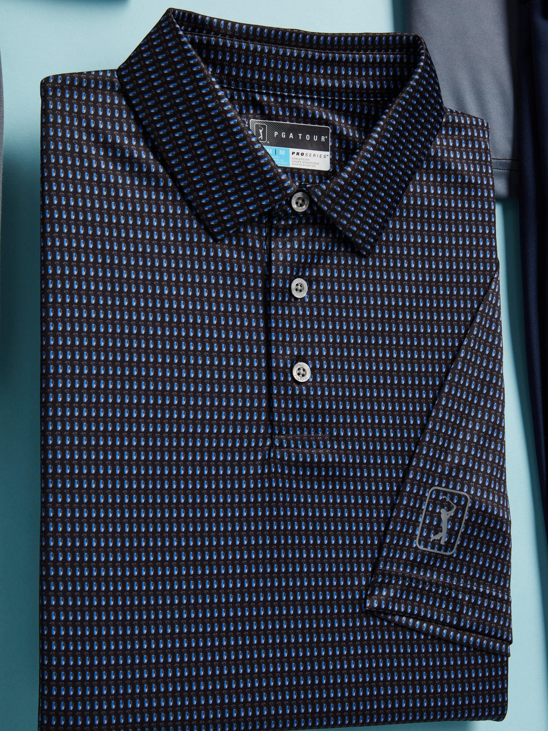 Men's Micro Conversational Print Golf Polo