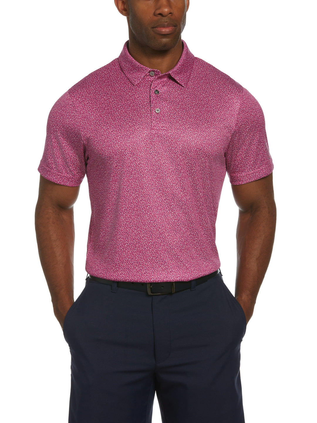 Men's Micro Geo Printed Golf Polo