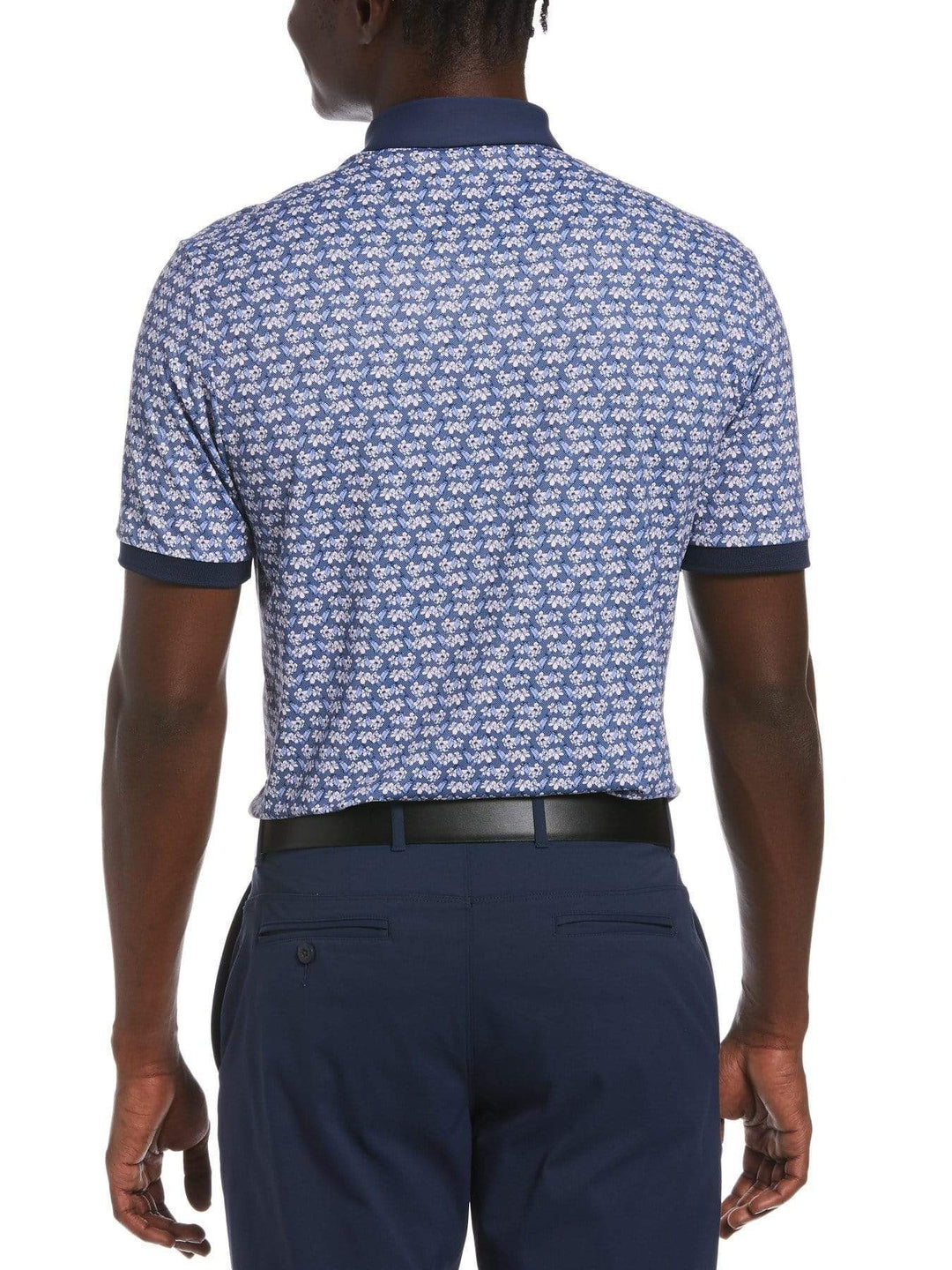 Men's Mini Floral Print Golf Polo