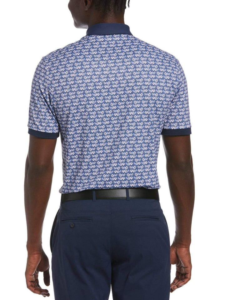 Men's Mini Floral Print Golf Polo