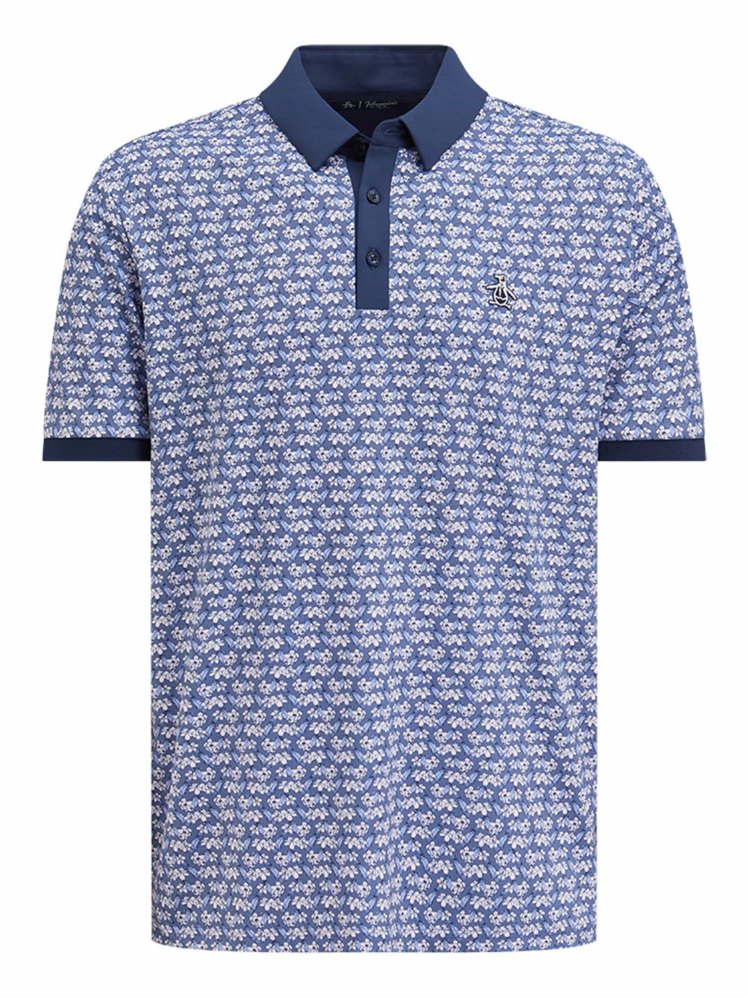 Men's Mini Floral Print Golf Polo