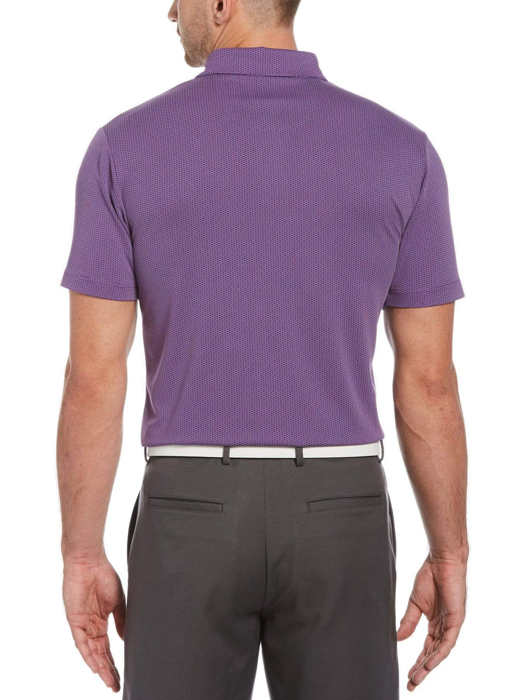 Men's Mini Horizontal Stripe Golf Polo