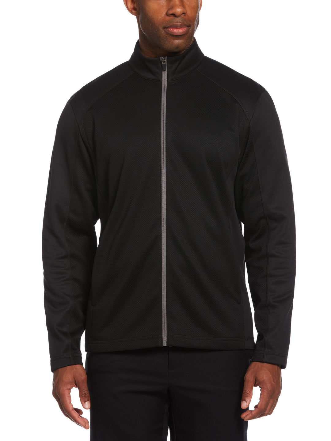 Men's Mixed Texture Fleece Golf Jacket
