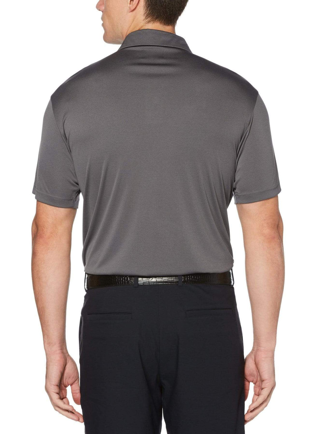 Men's Ombre Fade Chest Print Polo