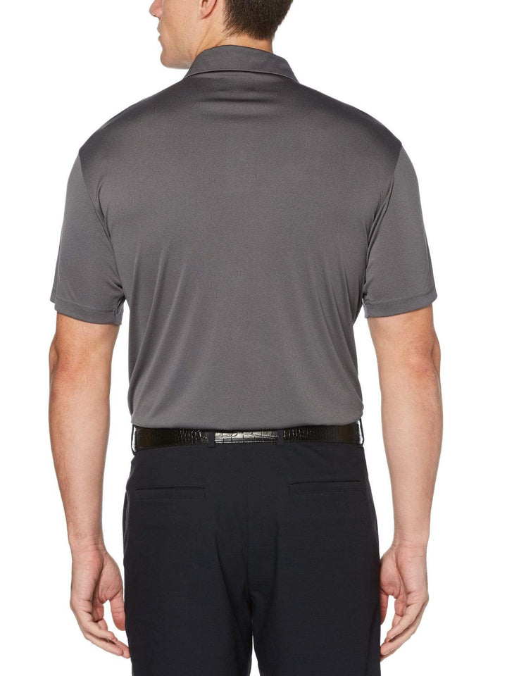 Men's Ombre Fade Chest Print Polo
