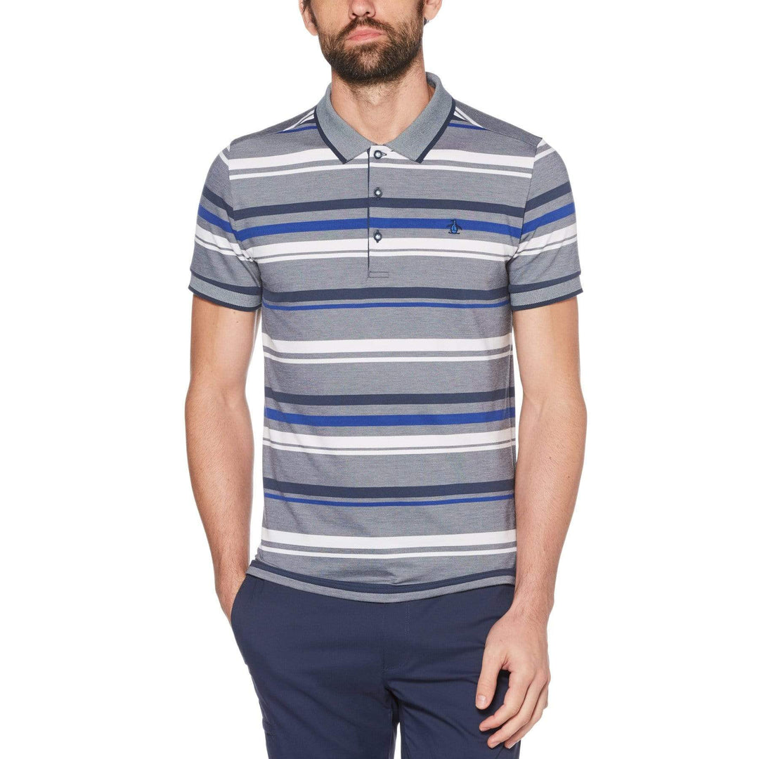 Men's Oxford Roadmap Stripe Golf Polo