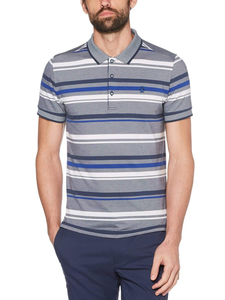 Men's Oxford Roadmap Stripe Golf Polo