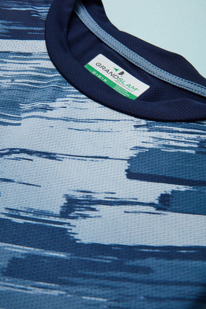 Men's Paint Splatter Printed Tennis Tee