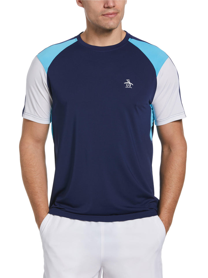Performance Color Block Tennis Tee (Astral Night) 