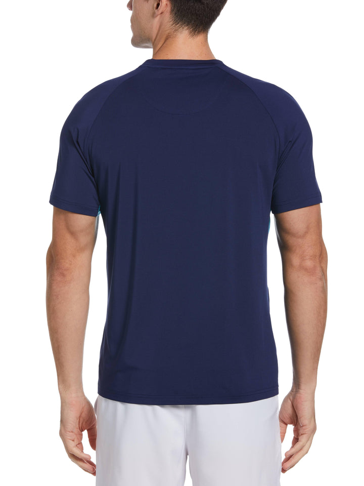Performance Color Block Tennis Tee (Astral Night) 