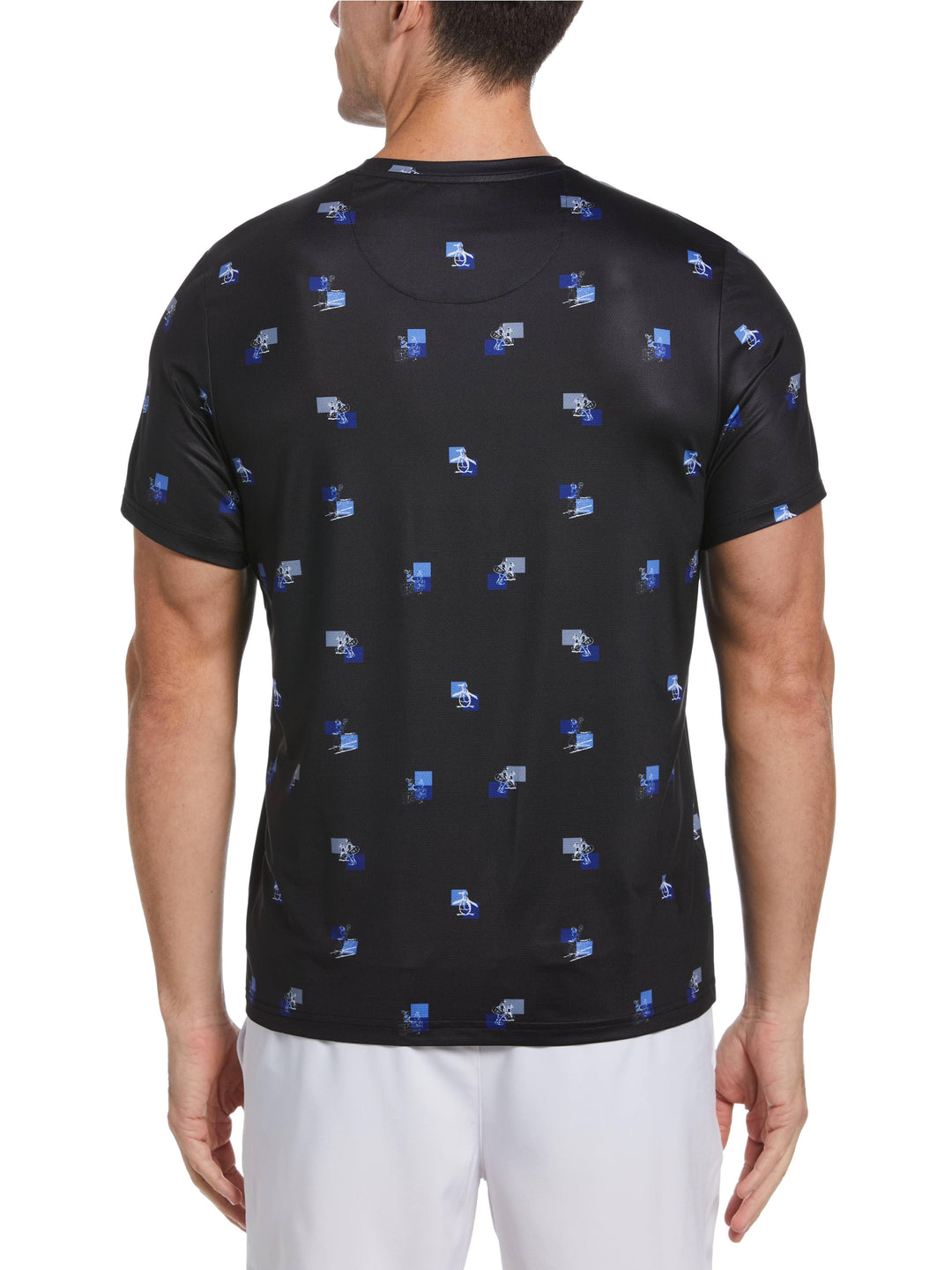 Performance Heritage Print Tennis Tee (Caviar) 