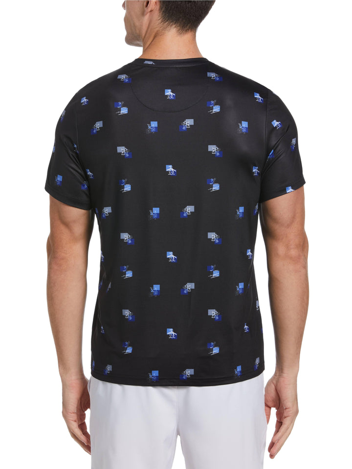 Performance Heritage Print Tennis Tee (Caviar) 