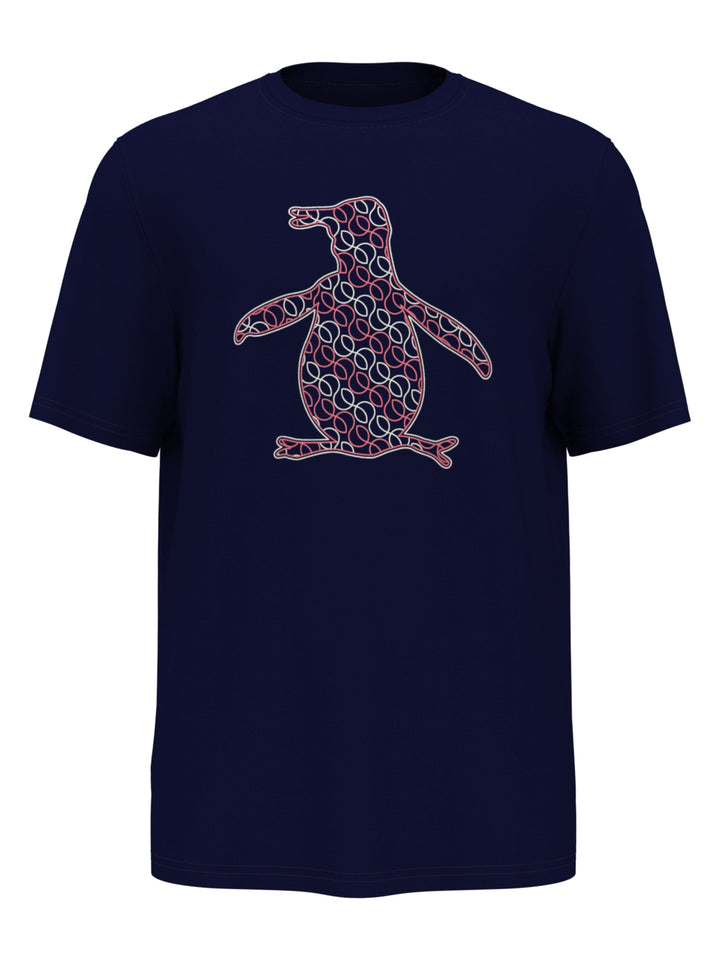 Pete Peformance Printed Tennis Tee (Black Iris) 