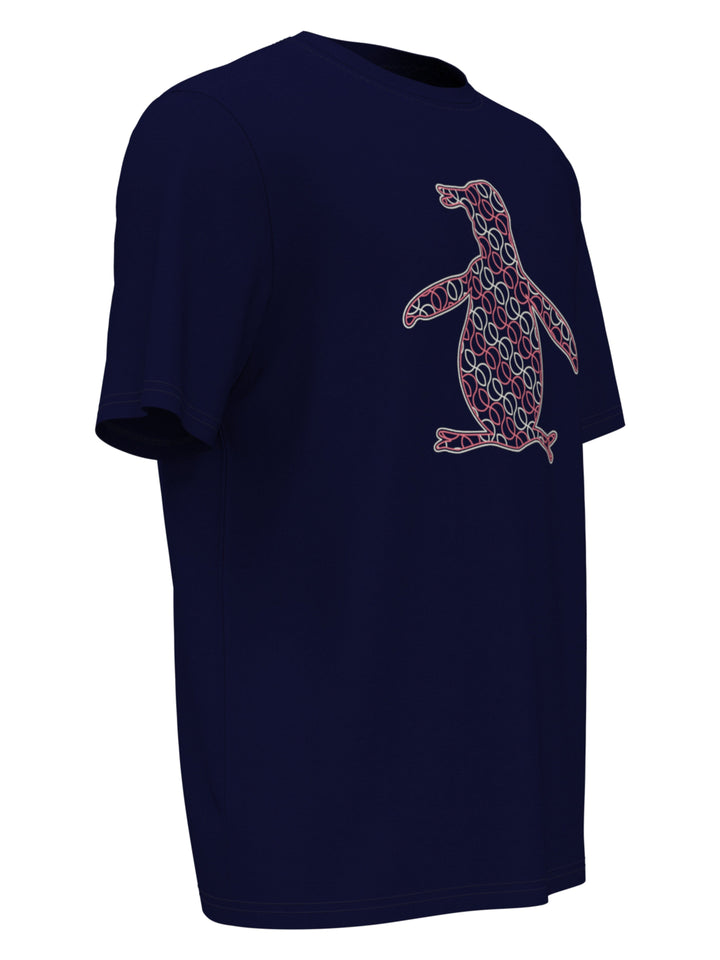 Pete Peformance Printed Tennis Tee (Black Iris) 