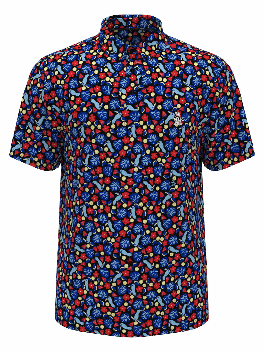 Pete in Paradise Print Golf Polo (Caviar) 
