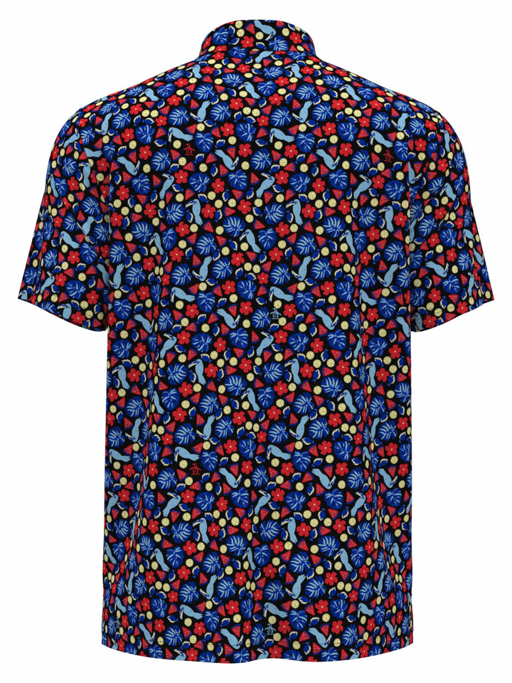 Pete in Paradise Print Golf Polo (Caviar) 