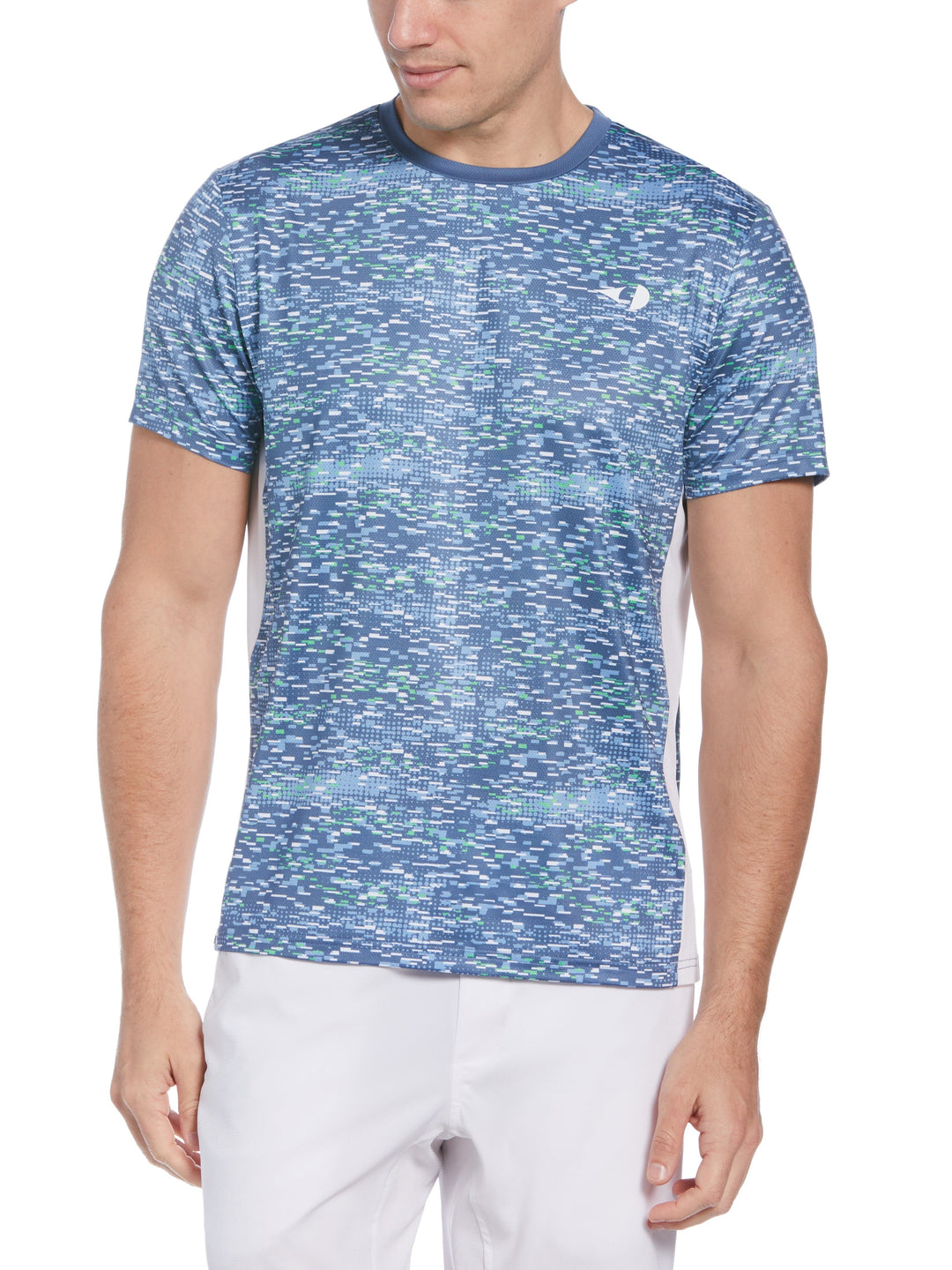 Pieced Printed Tennis Tee (Blue Horizon) 