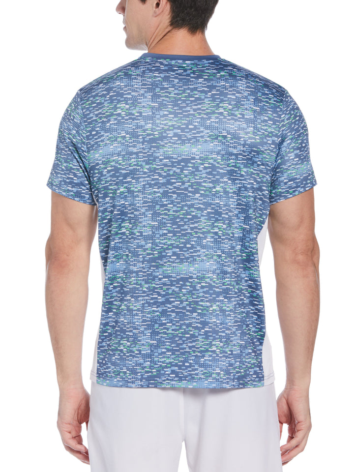 Men's Pieced Printed Tennis Tee