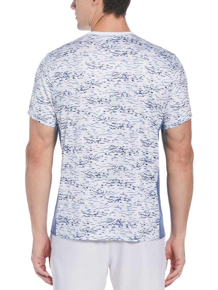 Men's Pieced Printed Tennis Tee