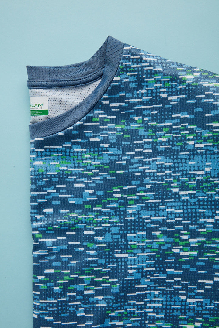 Men's Pieced Printed Tennis Tee