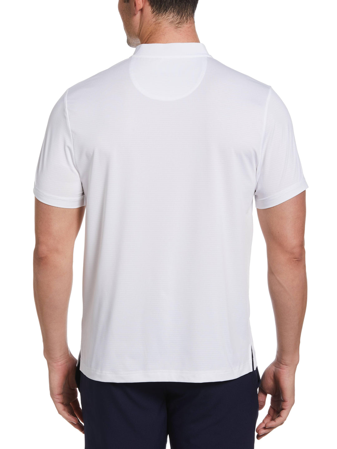 Pinhole Mesh Edge Tennis Polo (Bright White) 