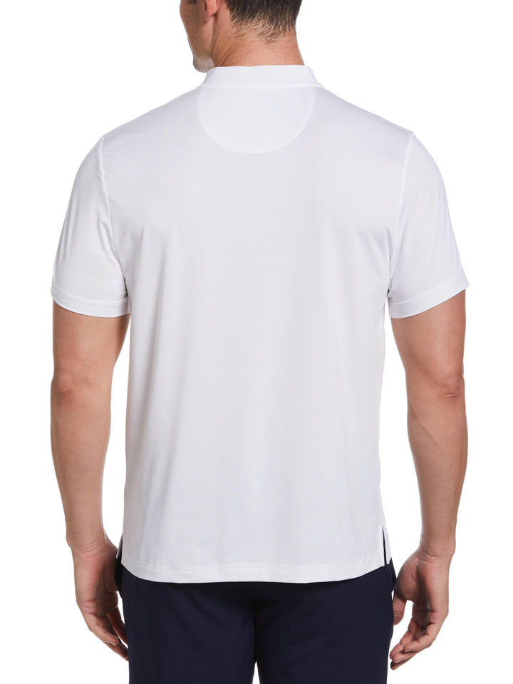 Pinhole Mesh Edge Tennis Polo (Bright White) 
