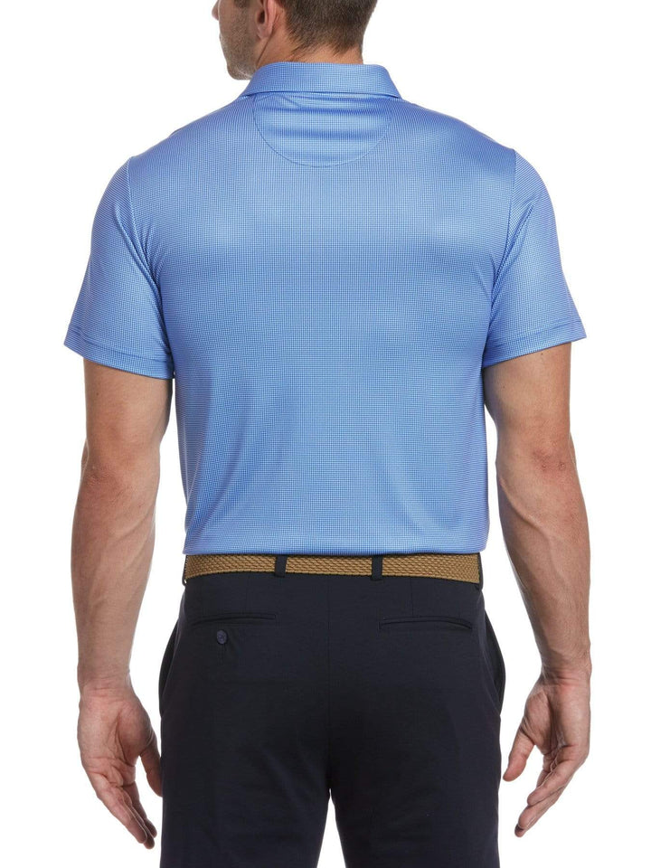 Men's Printed Mini Gingham Polo