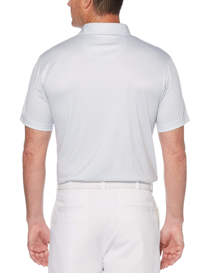 Men's Printed Mini Gingham Polo