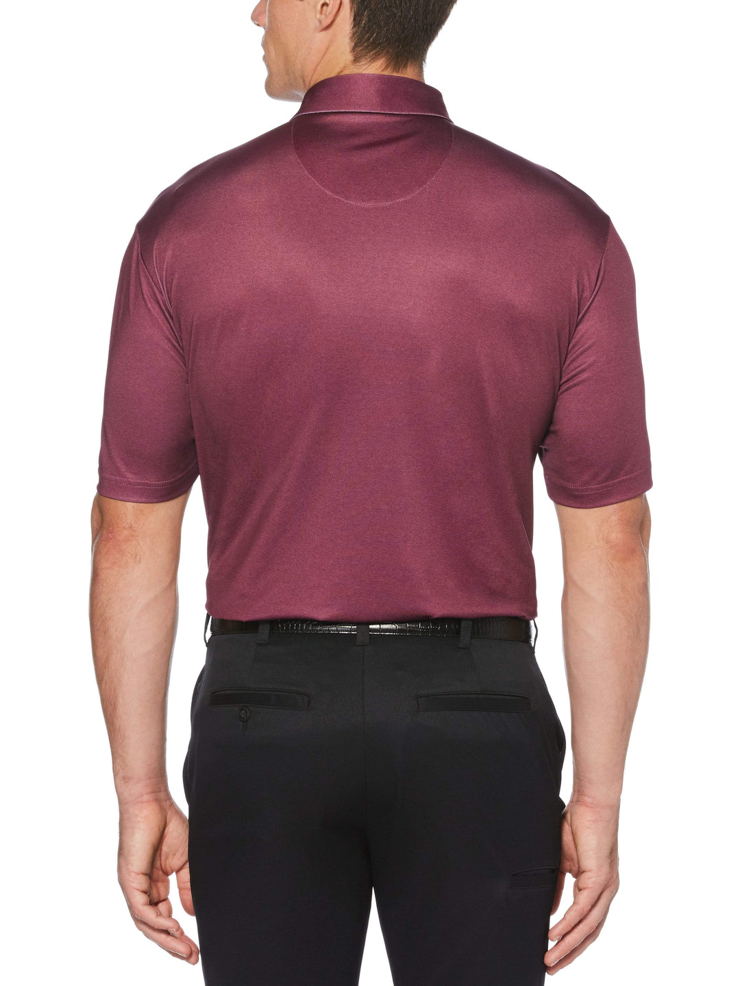 Men's Printed Pique Stripe Polo