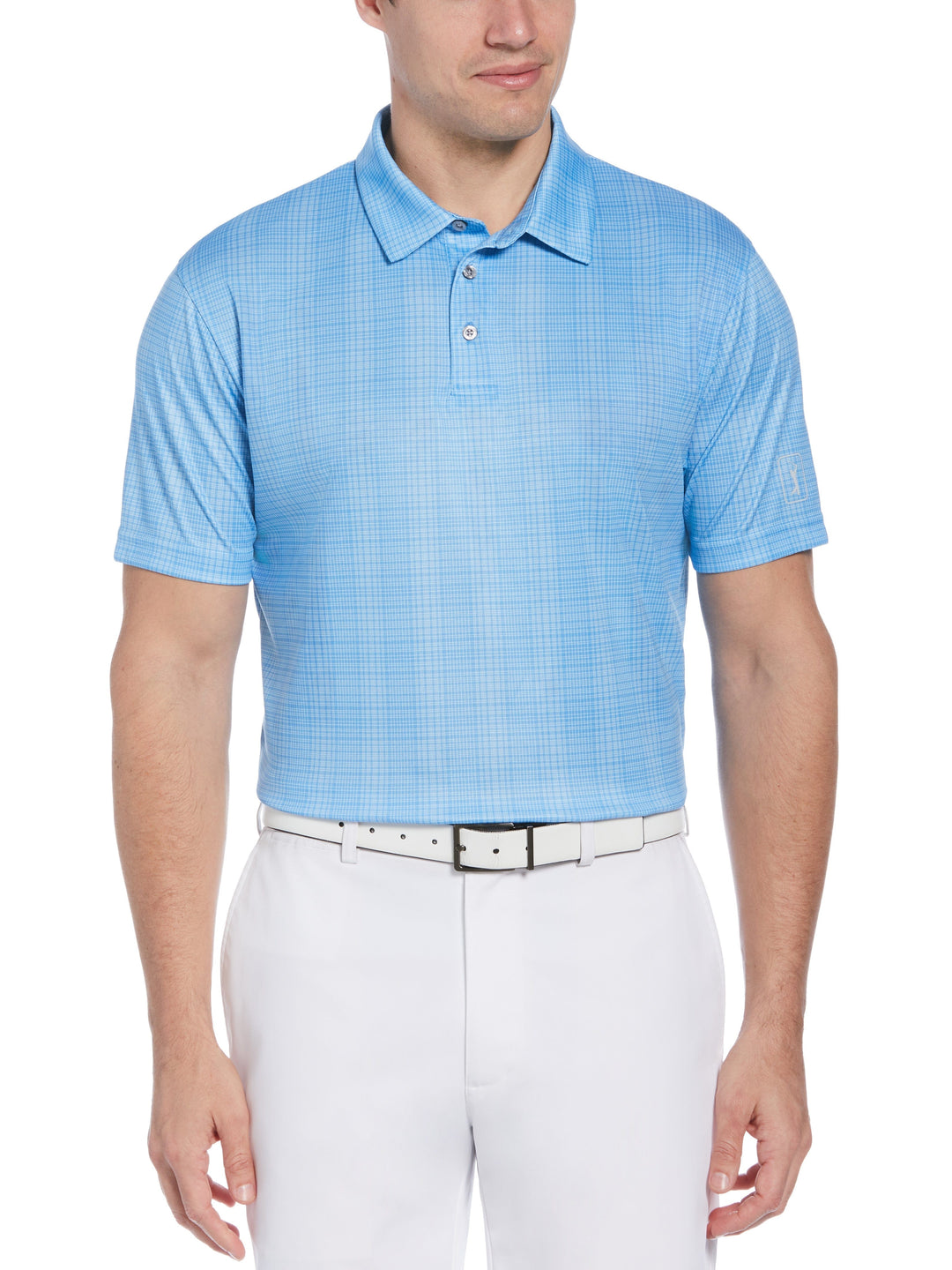 Printed Plaid Golf Polo (All Aboard) 
