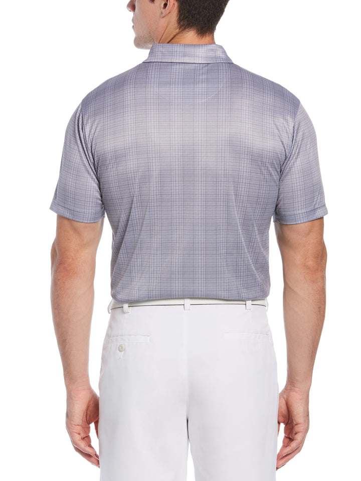 Men's Printed Plaid Golf Polo