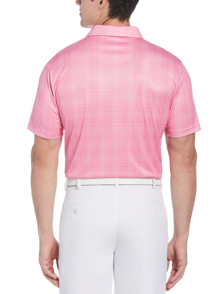 Men's Printed Plaid Golf Polo