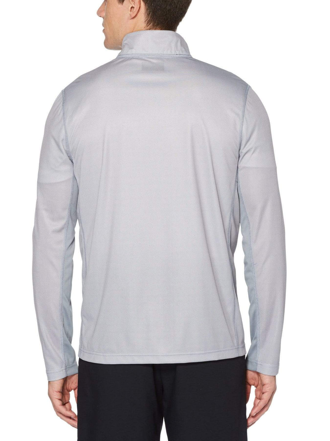 Men's Printed Quarter-Zip Golf Sweater