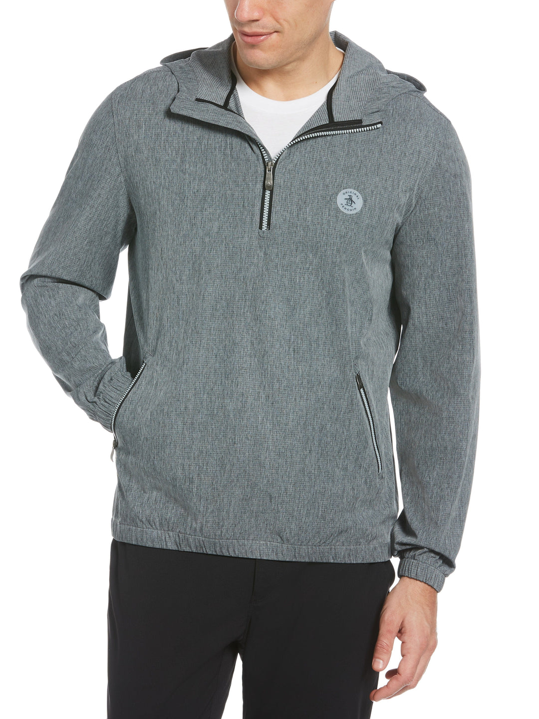 Men's Quarter Zip Hooded Golf Windshirt