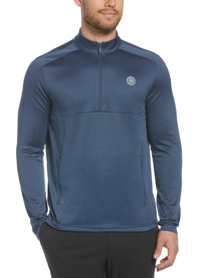 Men's Quarter Zip Mock Neck Golf Pullover