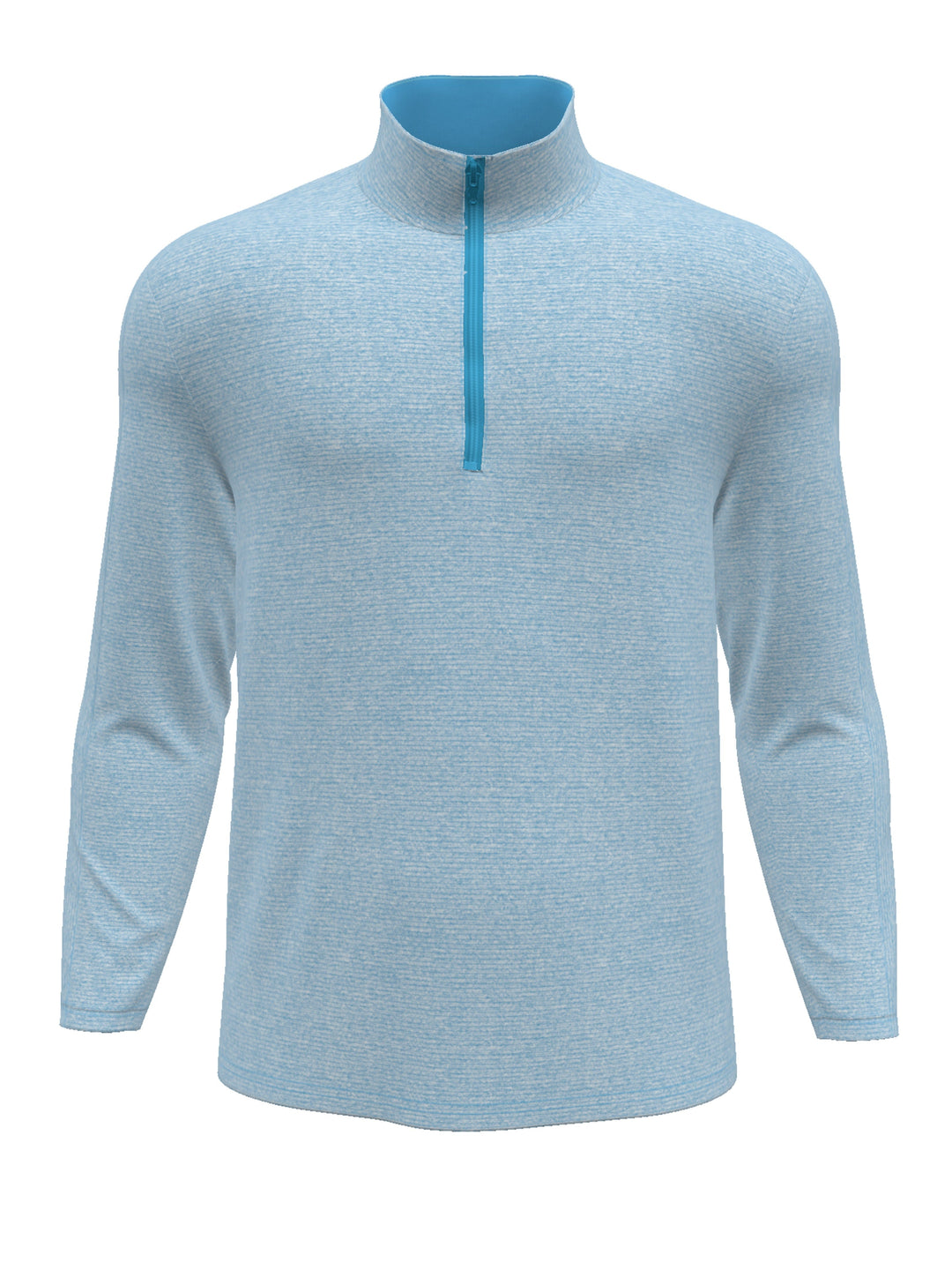 1/4 Zip Sun Shade Base Layer Golf Shirt (Swim Cap Htr) 