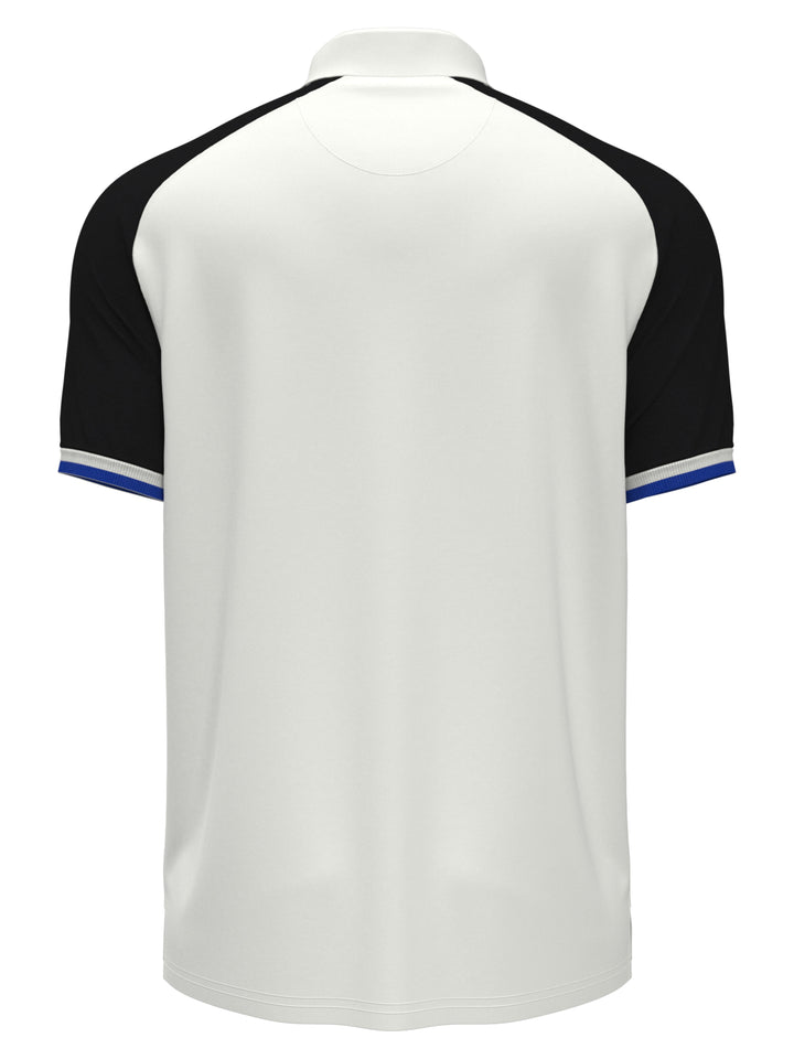 Raglan Color Block Golf Polo (Bright White) 