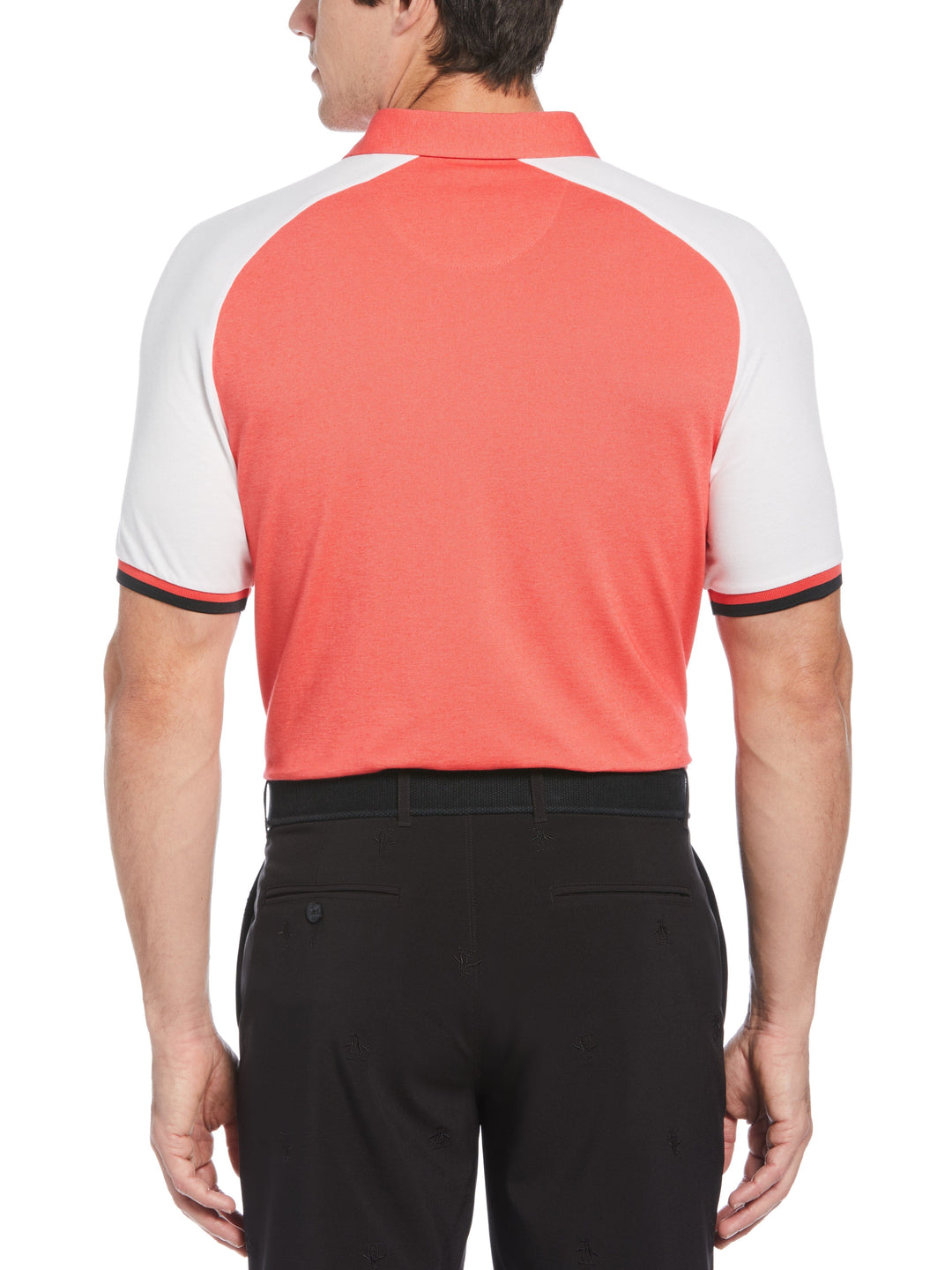 Men's Raglan Color Block Golf Polo