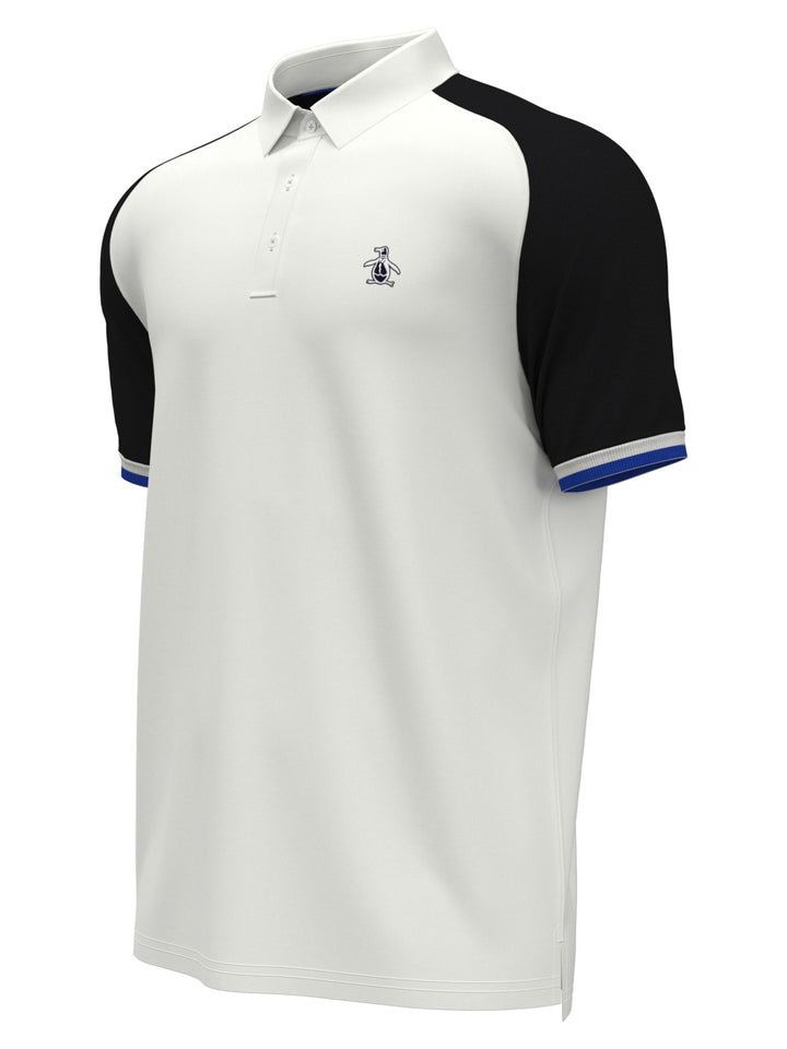 Men's Raglan Color Block Golf Polo