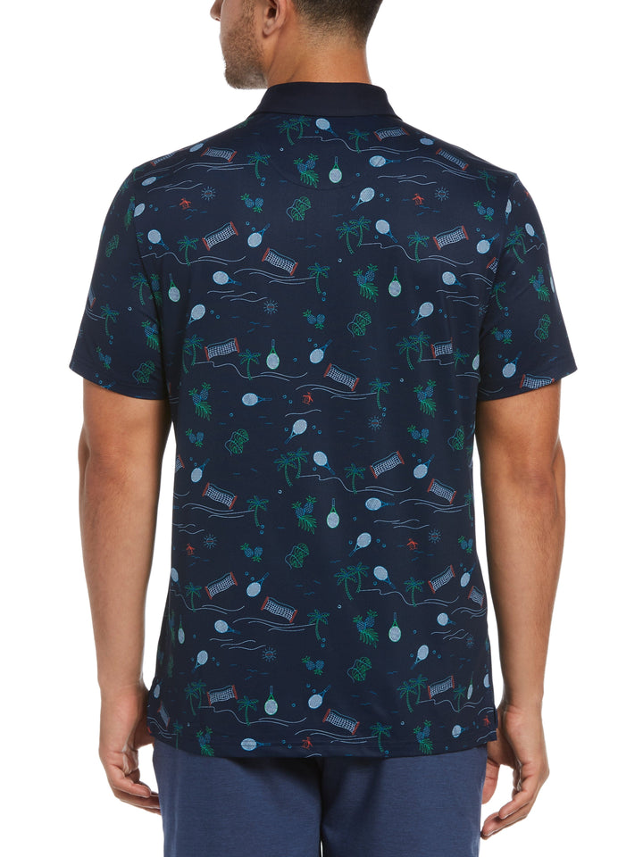Men's Resort Printed Polo