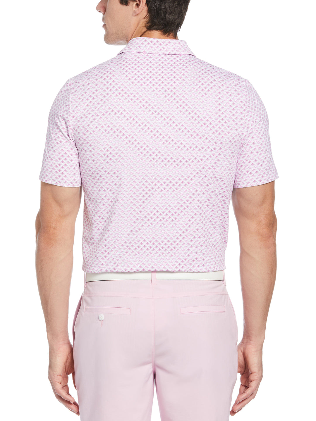 Men's Retro Geo Print Golf Polo