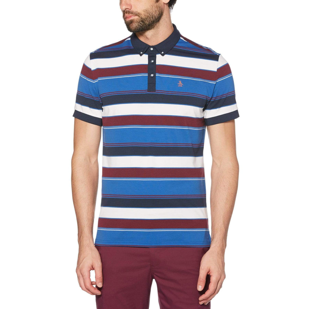 Men's Roadmap Stripe Golf Polo