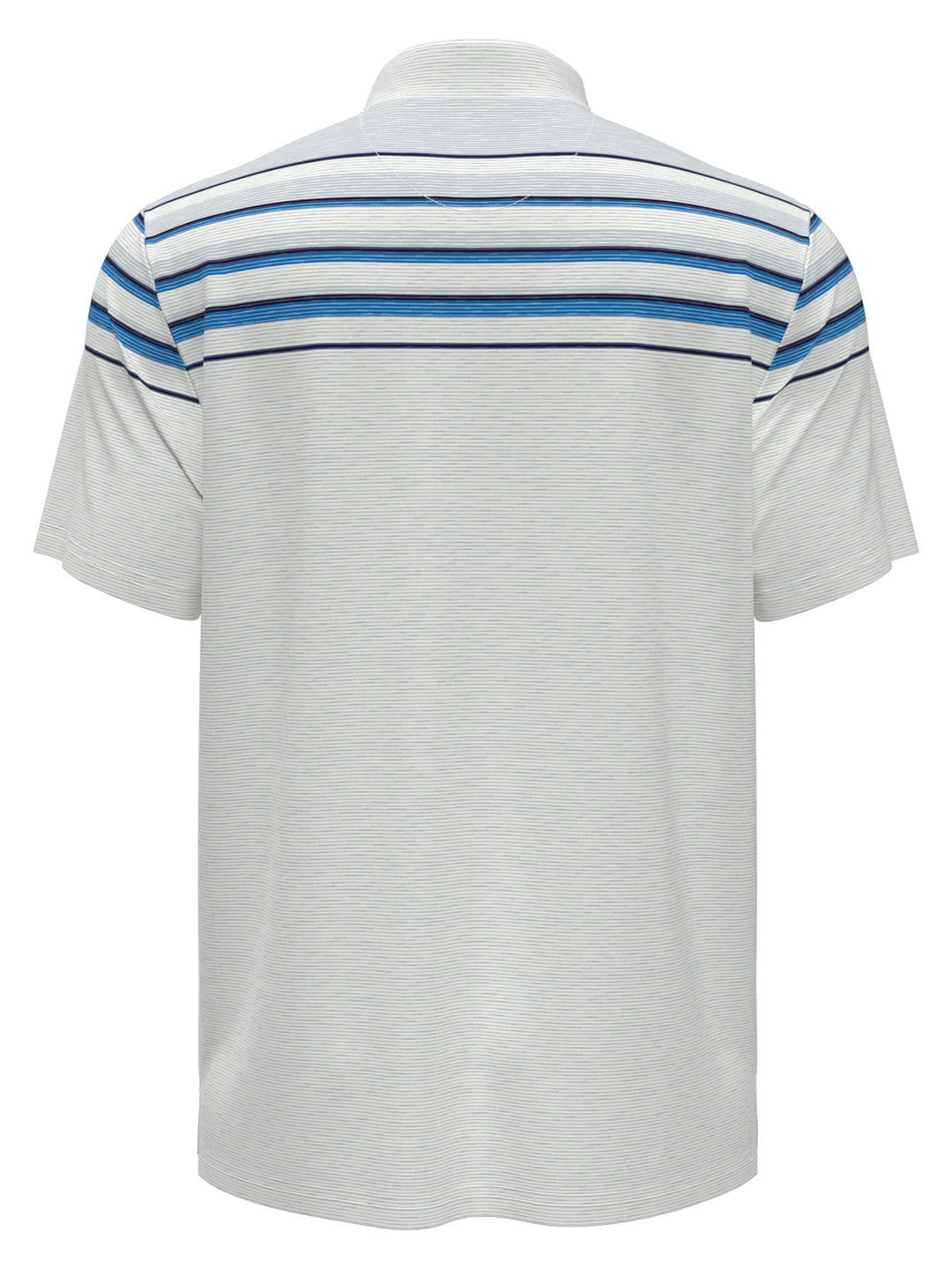 Slub Color Block Golf Polo (Bright White) 