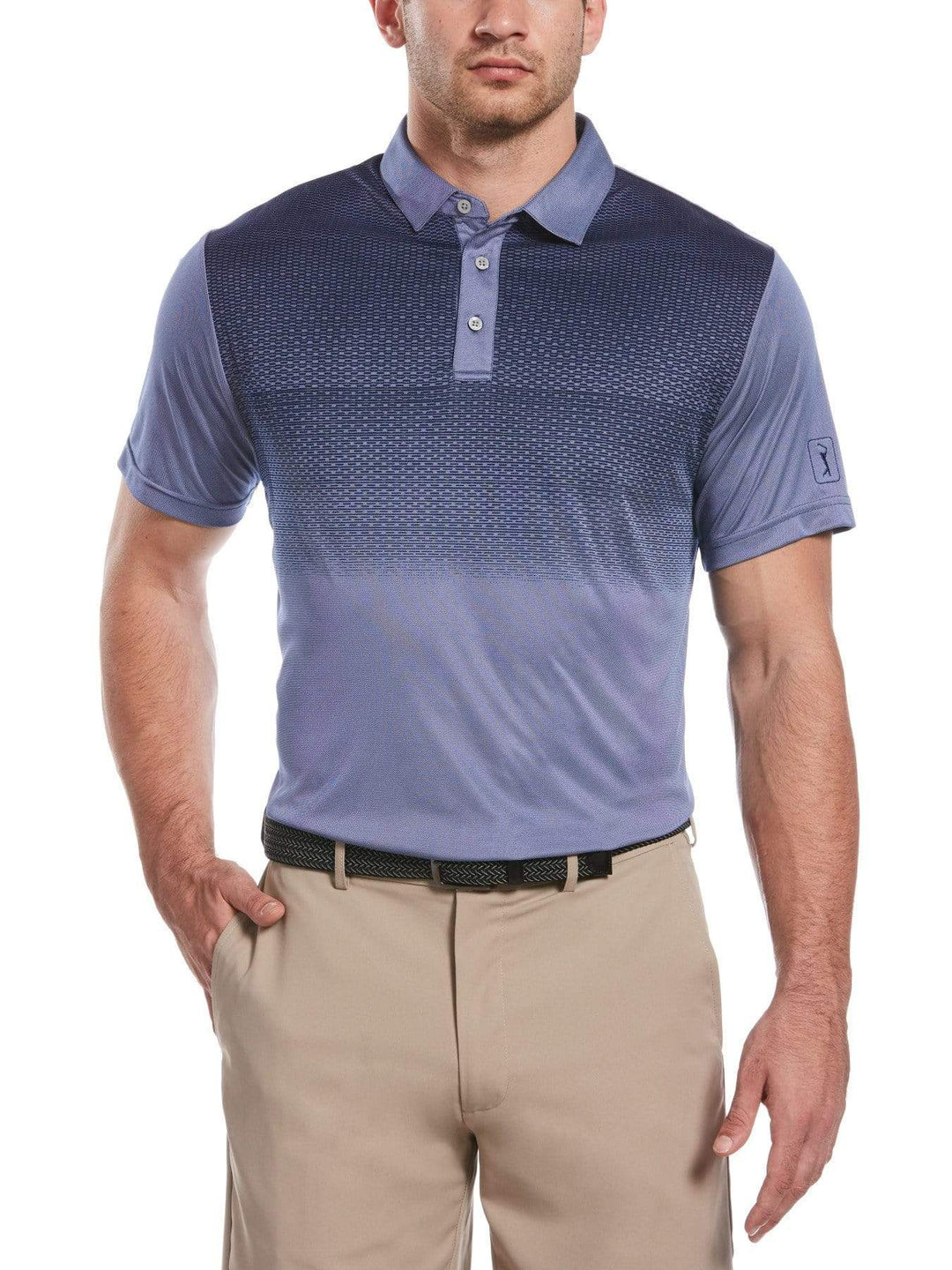 Men's Soft Stacked Print Polo