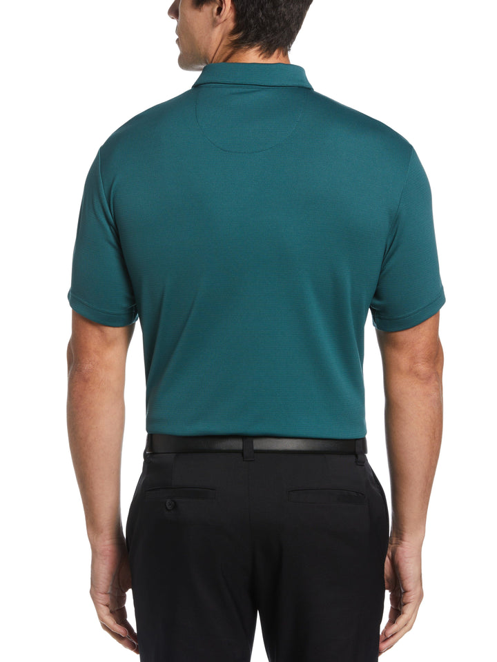 Solid Textured Golf Polo (Atlantic Deep) 