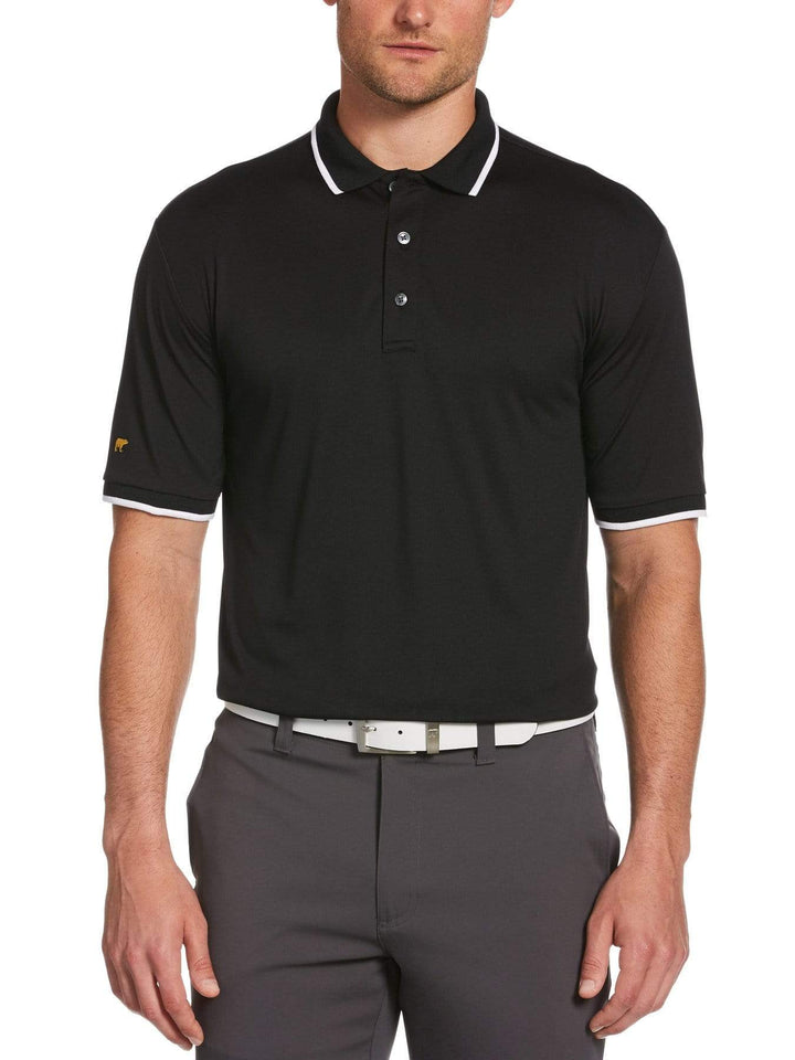 Men's Solid Textured Polo