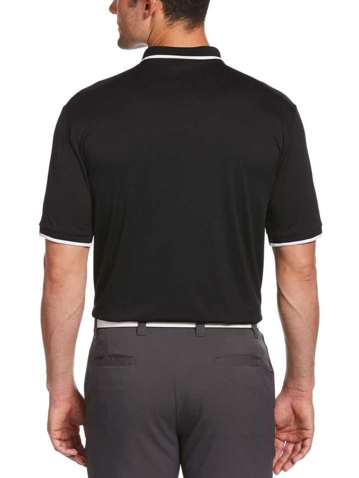 Men's Solid Textured Polo