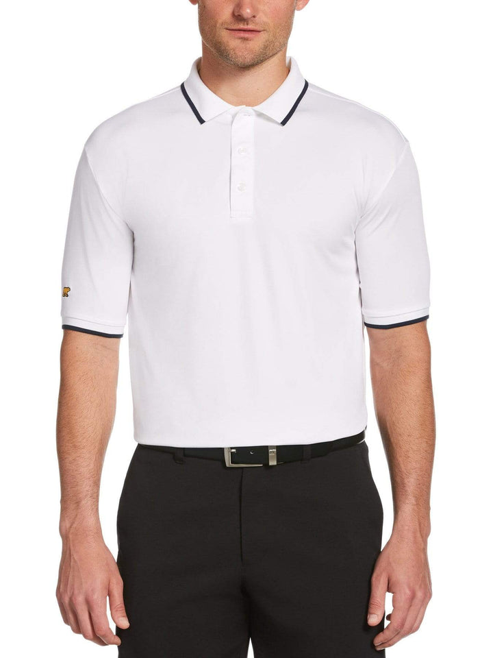 Men's Solid Textured Polo